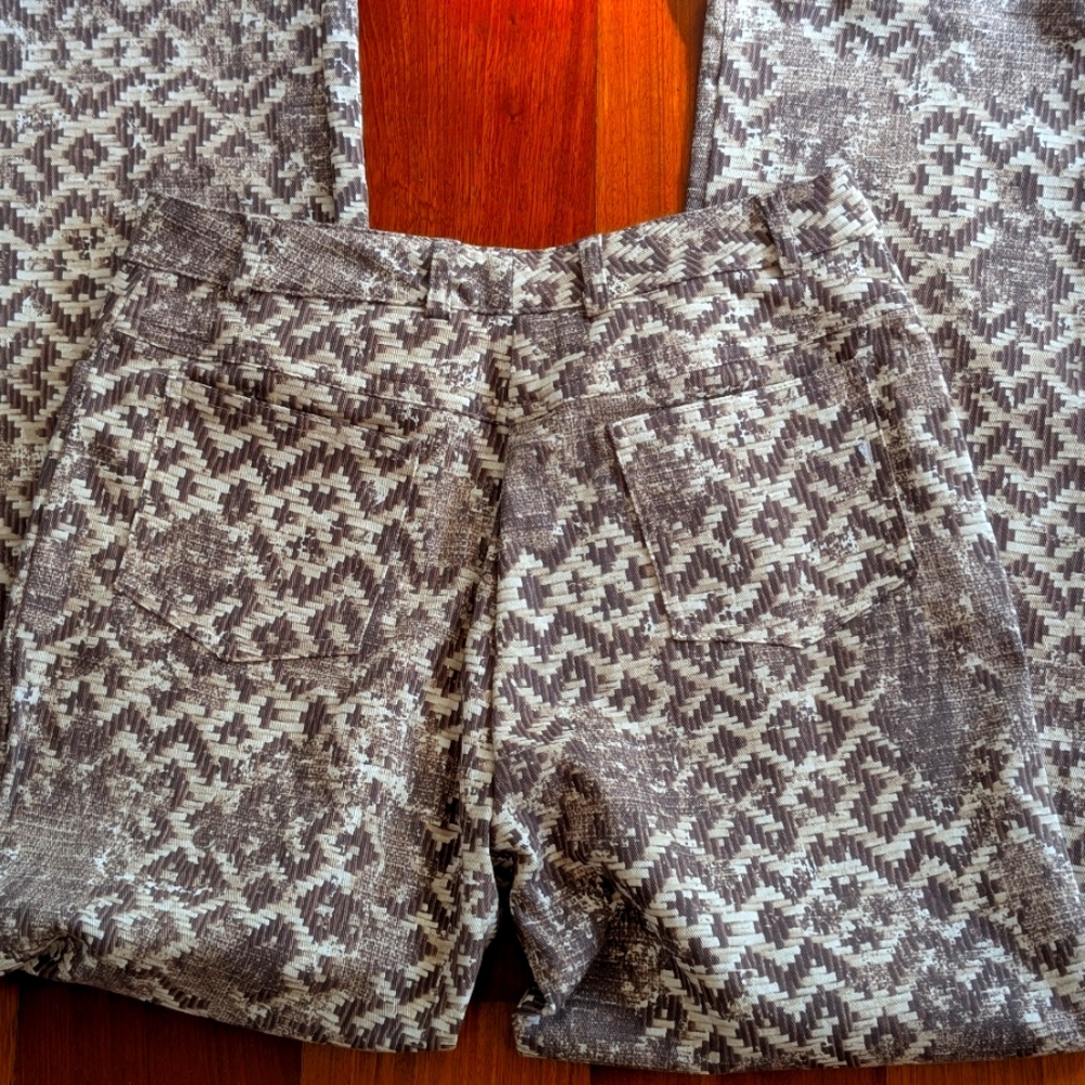 St.John Sport Marie Gray Abstract Jeans - Picture 3 of 6